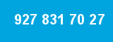 927 831 70 27 927 831 70 27